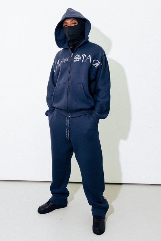 Trapstar London Script Zip Tmavě Blankyt | TS-64870