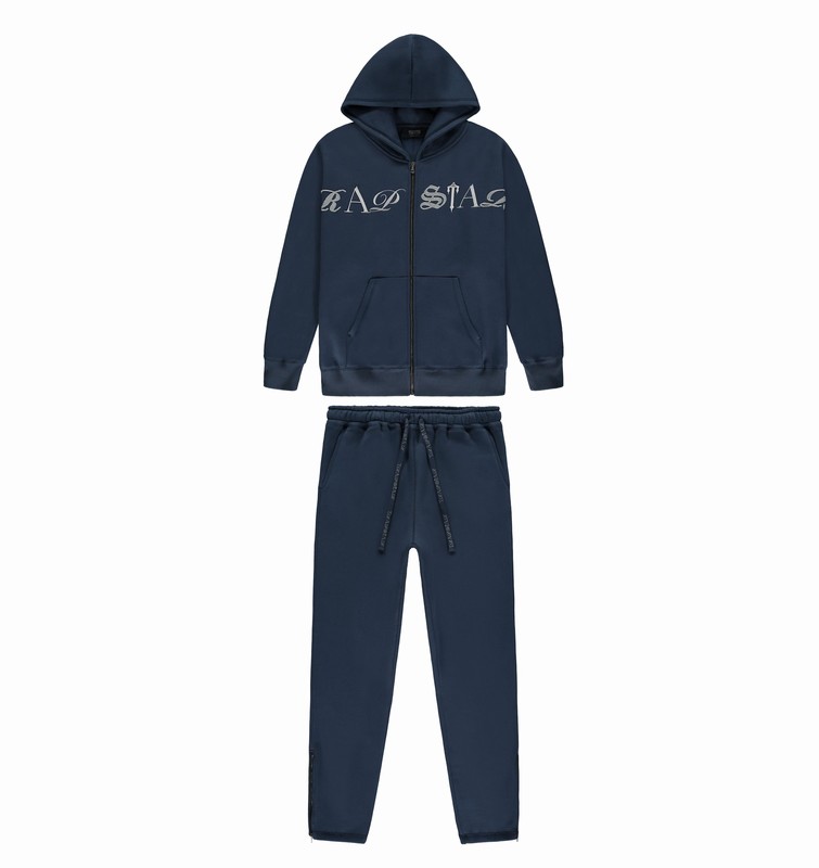Trapstar London Script Zip Tmavě Blankyt | TS-64870