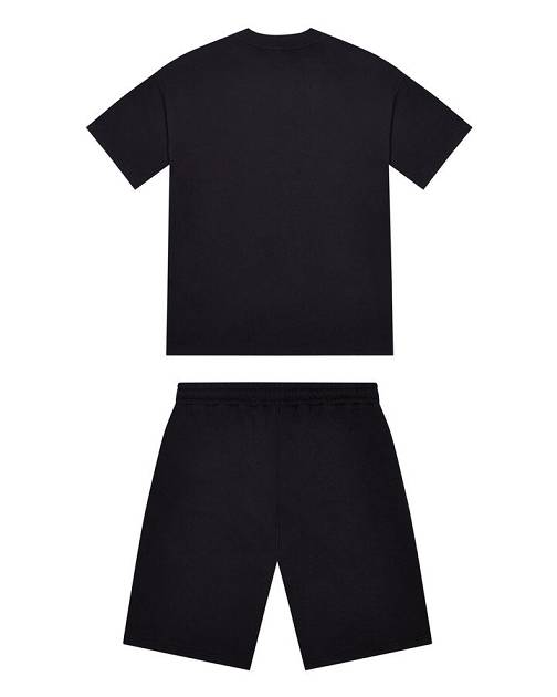 Trapstar London TRP Flame Shorts Černé Růžové | TS-65296