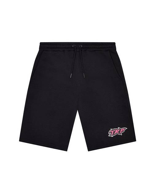 Trapstar London TRP Flame Shorts Černé Růžové | TS-65296