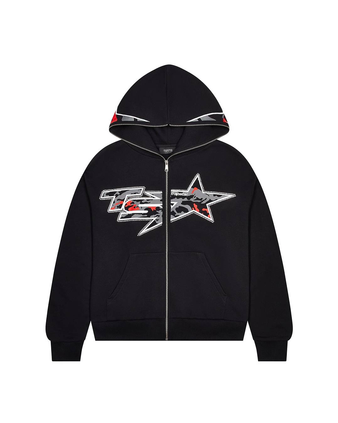 Trapstar London TS Star Camo Hoodie Černé | TS-65393