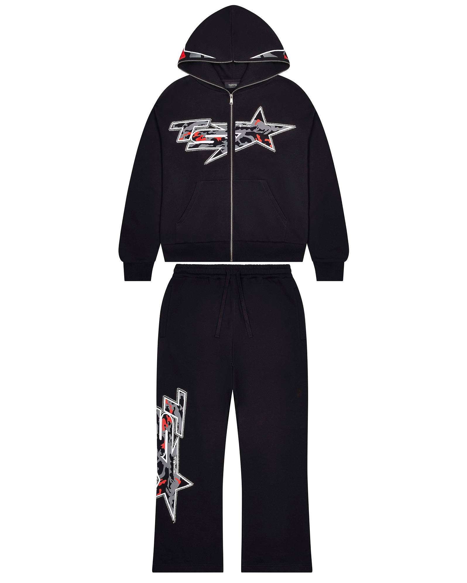 Trapstar London TS Star Camo Jogger Černé | TS-65322