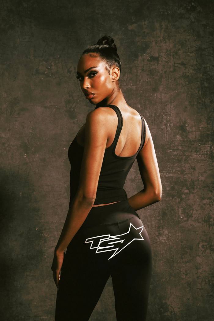Trapstar London TS Star Contour Panel Fitted Trousers Černé | TS-65111