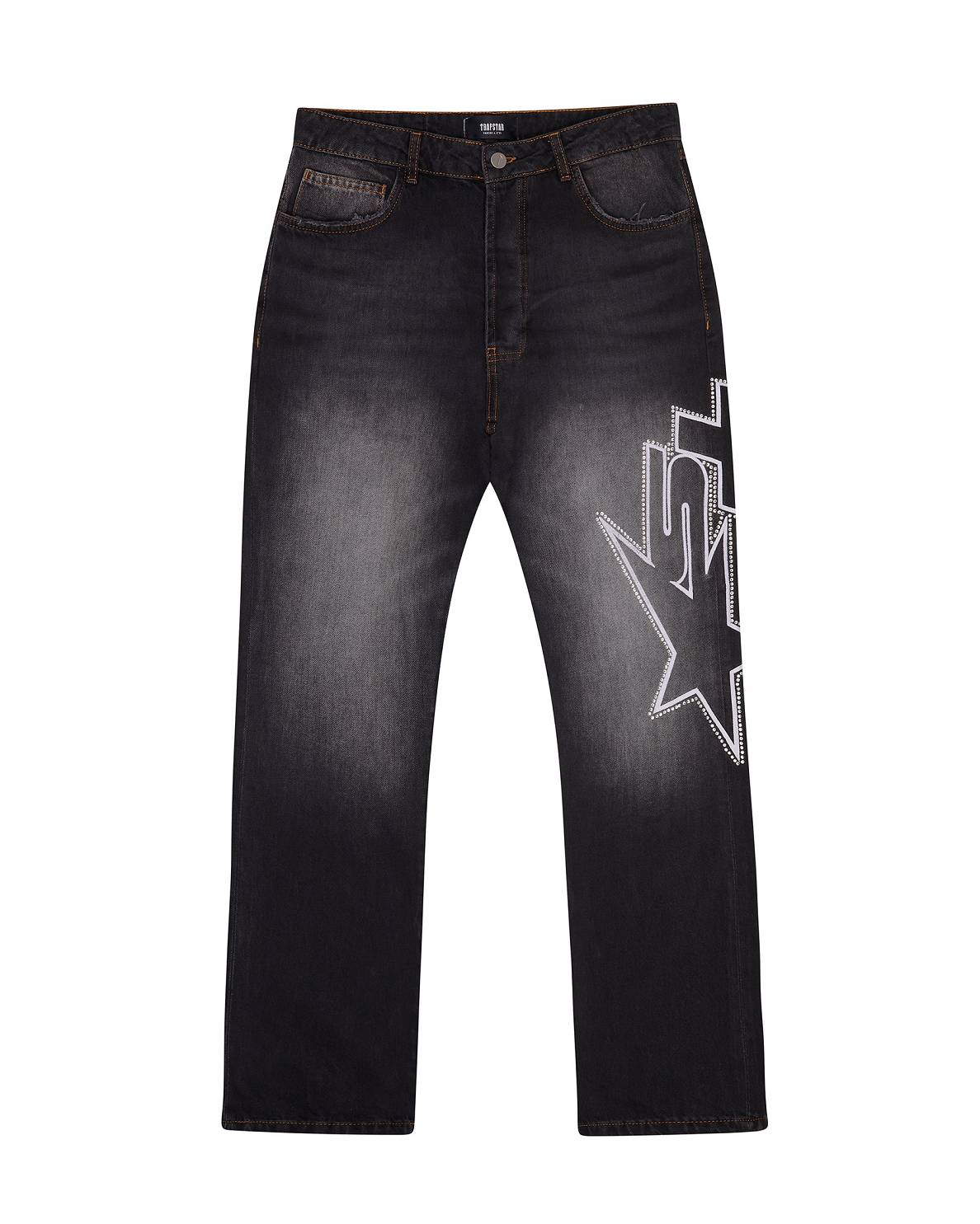 Trapstar London TS Star Diamante Jeans Černé | TS-65313