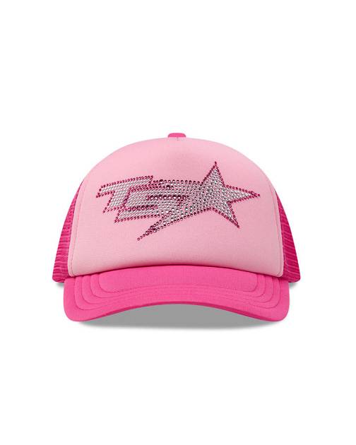 Trapstar London TS Star Diamante Trucker Růžové | TS-65082