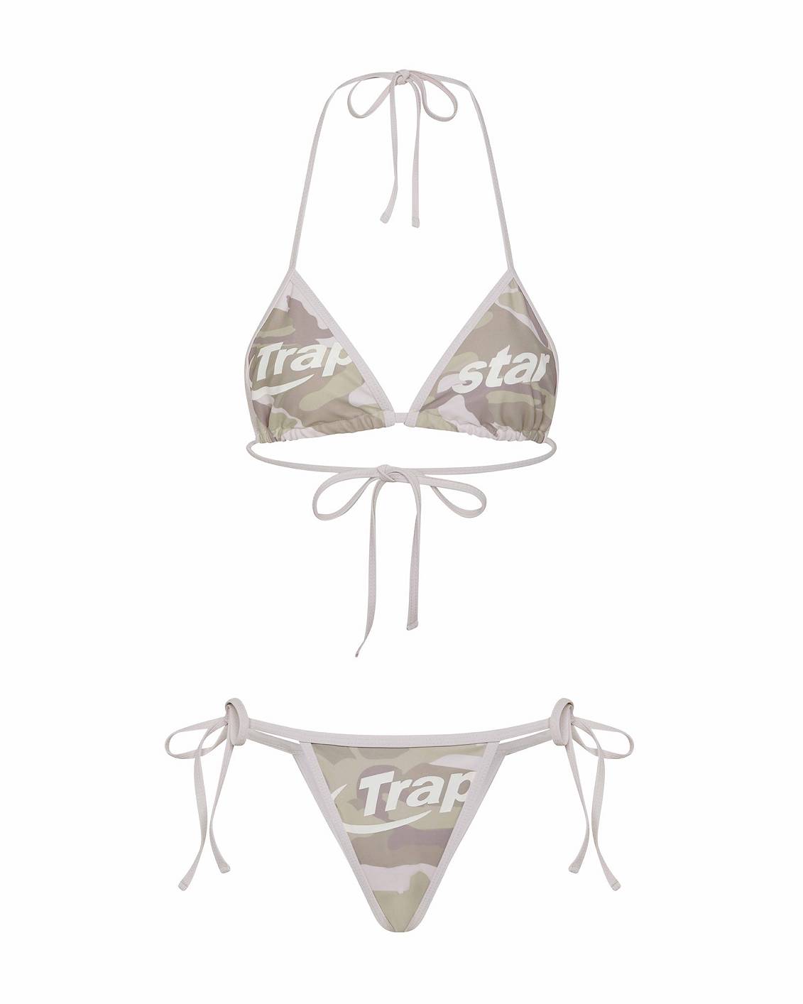 Trapstar London Womens Hyperdrive Bikini Top Maskáčové | TS-65097