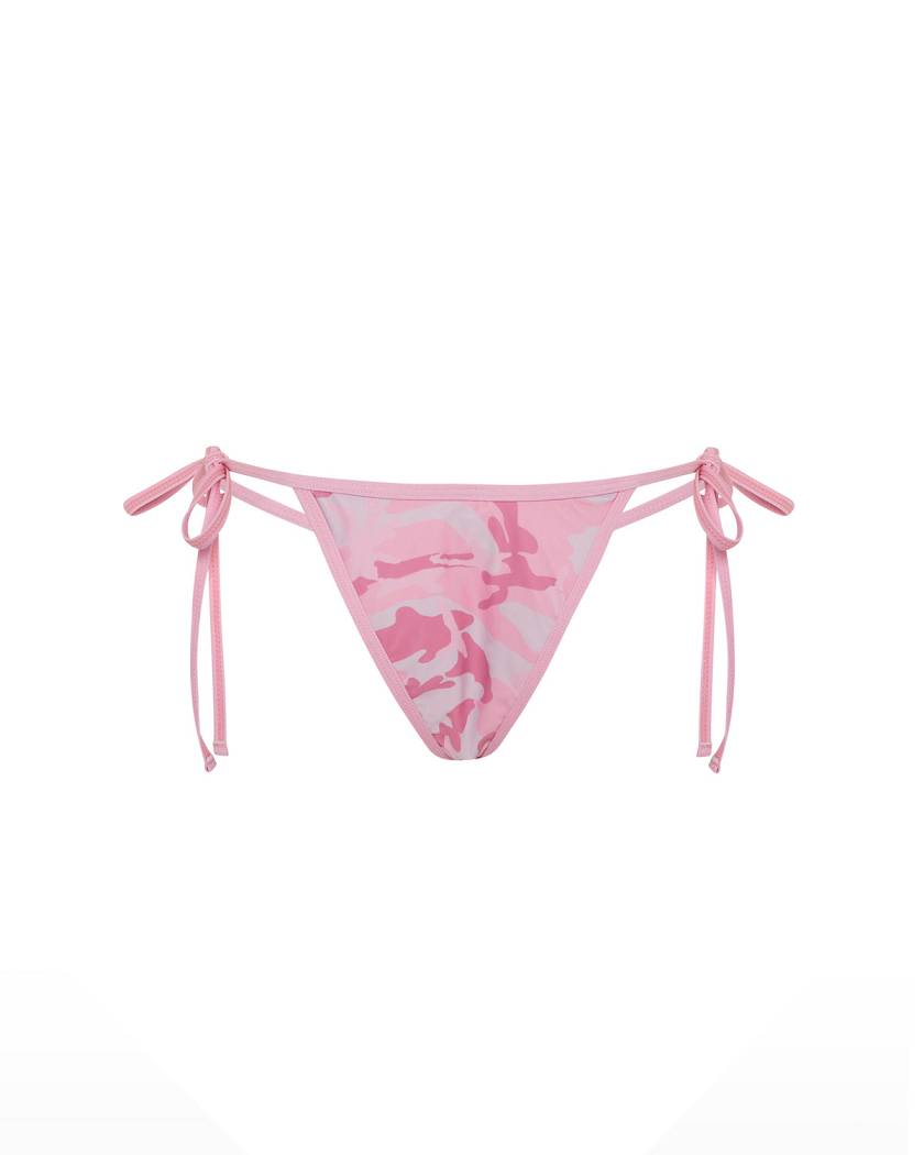 Trapstar London Womens Hyperdrive Bikini Tie Side Bottoms Růžové | TS-65093