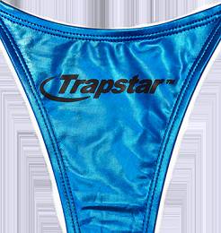 Trapstar London Womens Hyperdrive Metallic Bikini Tie Side Bottoms Blankyt | TS-65084