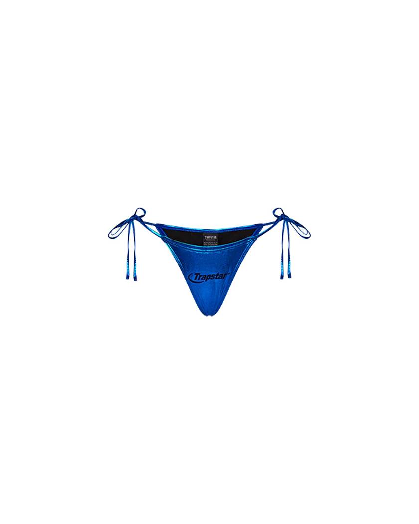 Trapstar London Womens Hyperdrive Metallic Bikini Tie Side Bottoms Blankyt | TS-65084