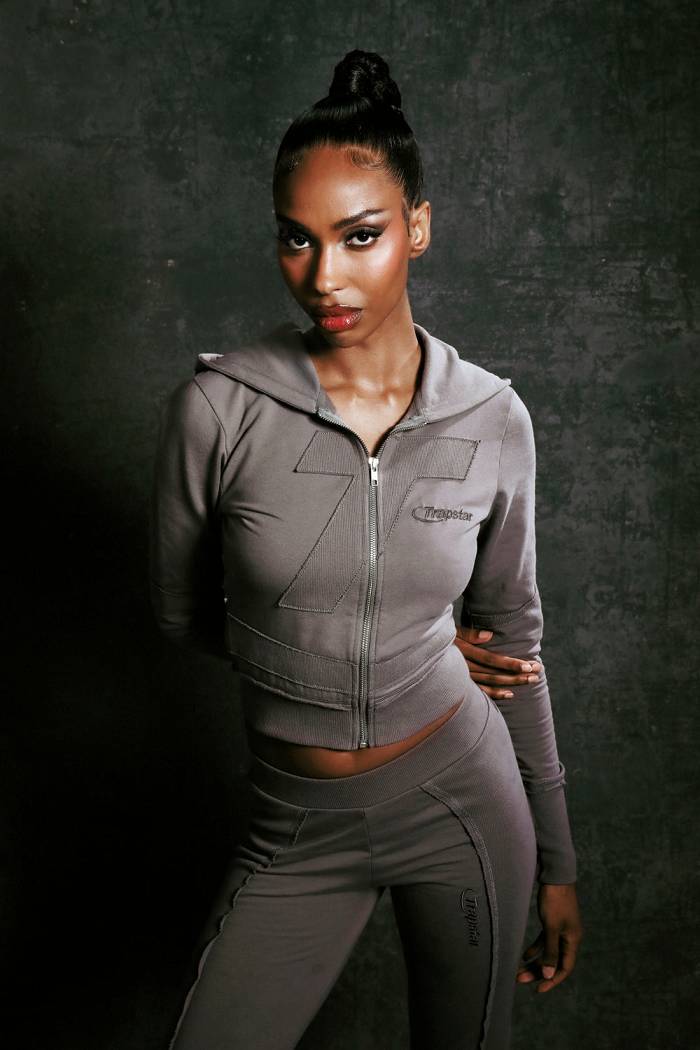 Trapstar London Womens Hyperdrive Rib Panel Zip Hoodie Černé | TS-65145