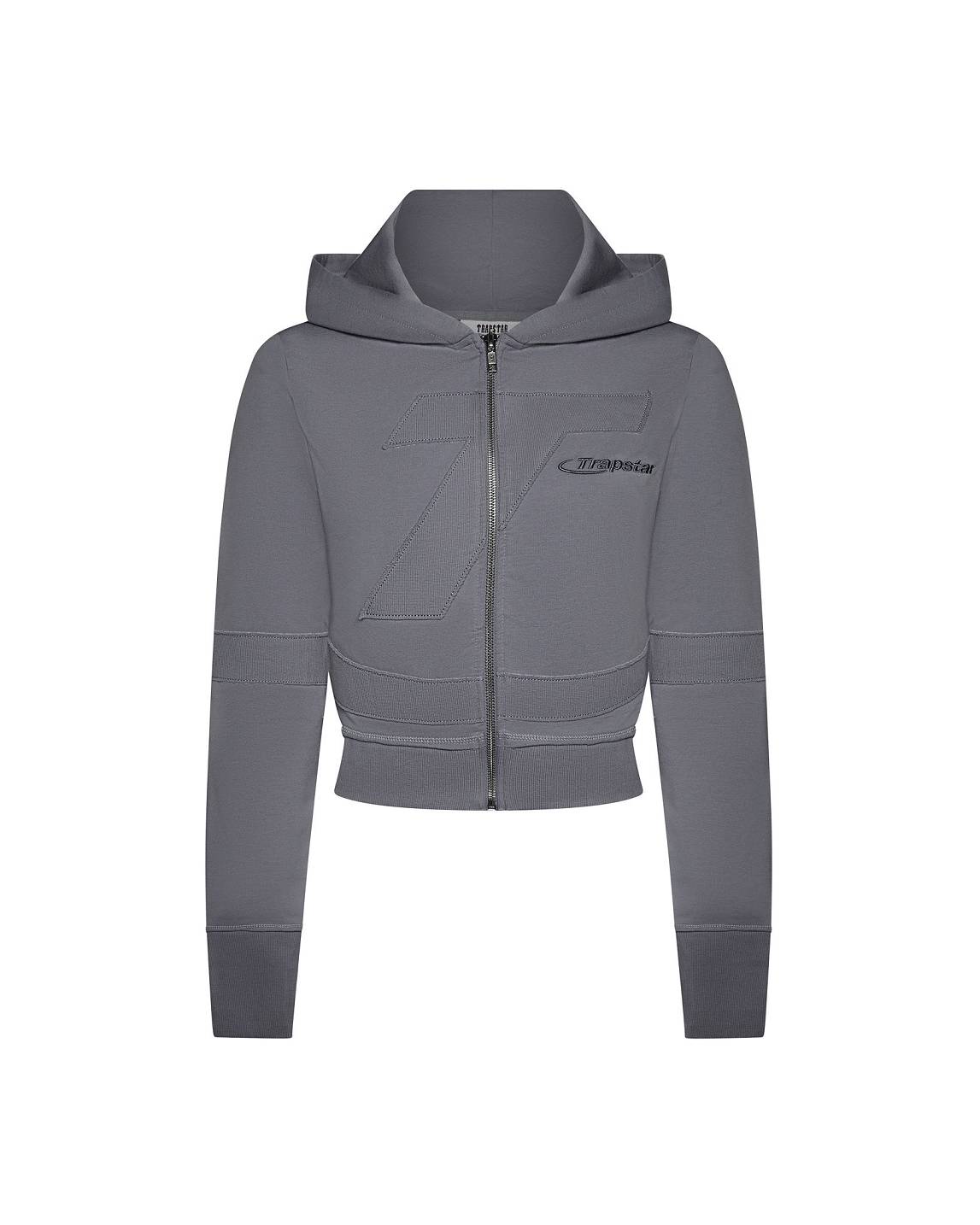 Trapstar London Womens Hyperdrive Rib Panel Zip Hoodie Černé | TS-65145