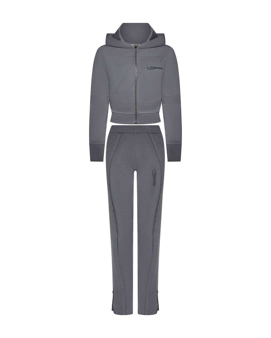 Trapstar London Womens Hyperdrive Rib Panel Track Bottoms Černé | TS-65138