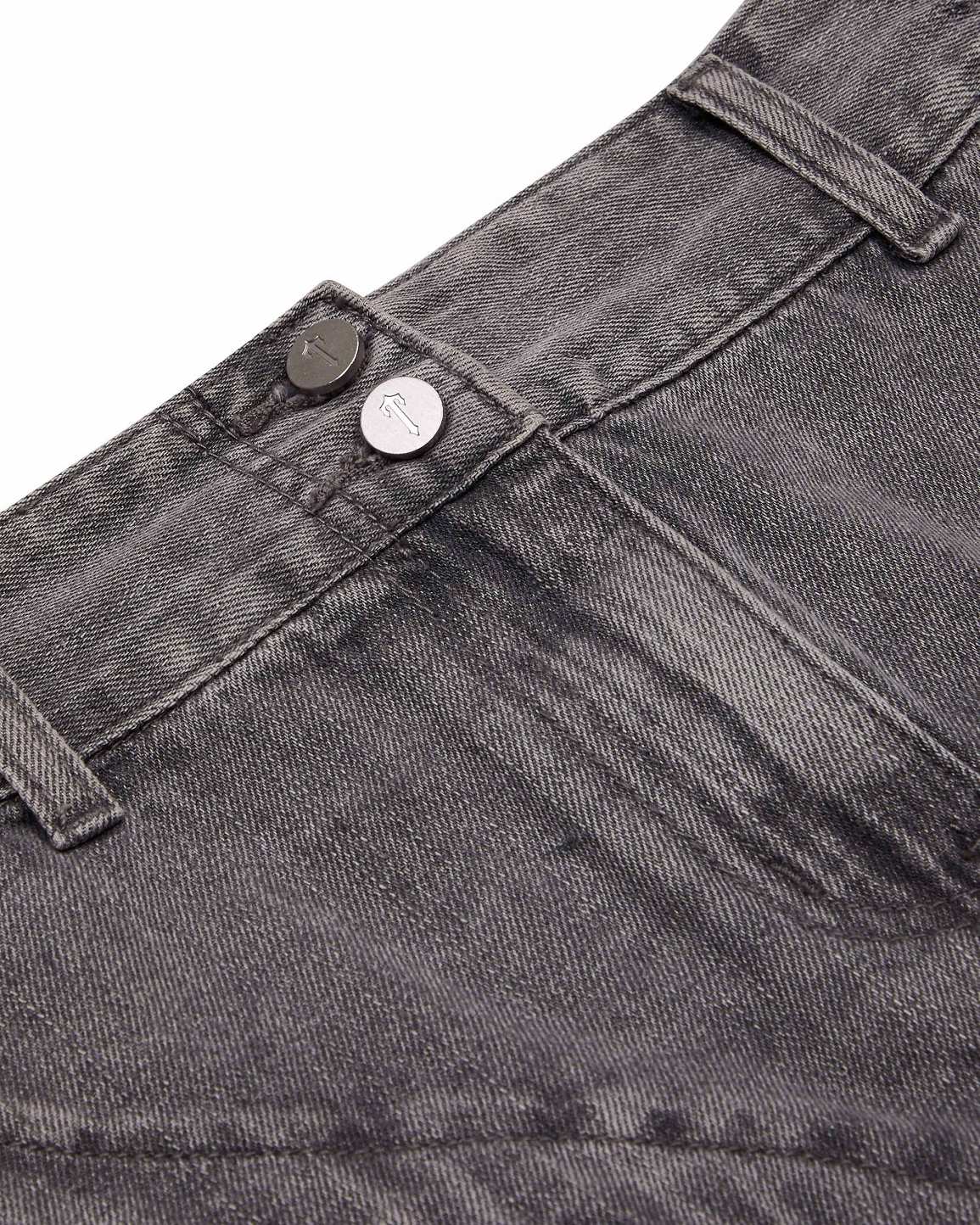 Trapstar London Womens Irongate T Denim Zip Detail Mini Skirt Šedé | TS-65102