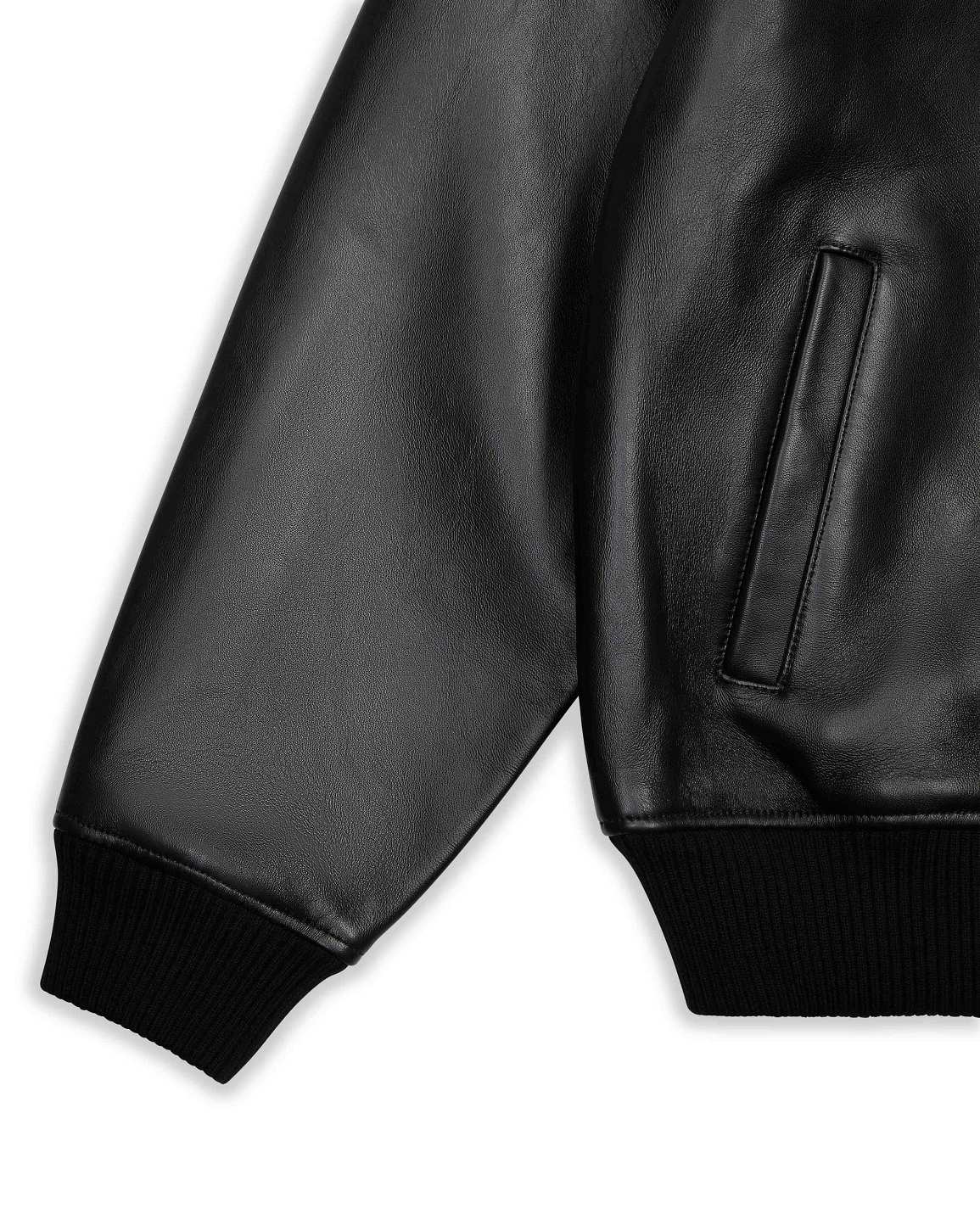 Trapstar London x Avirex Leather Jacket Černé | TS-65429