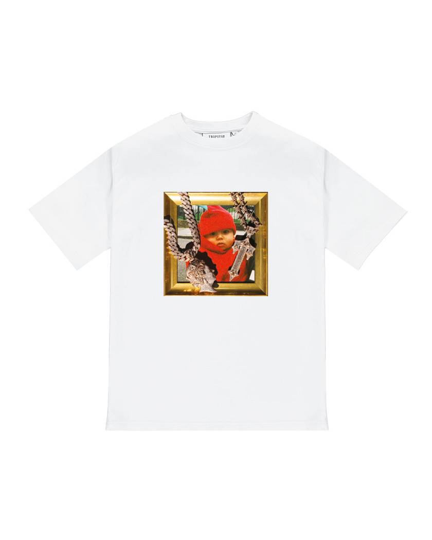 Trapstar London x Central Cee CRG Tee Bílé | TS-65275