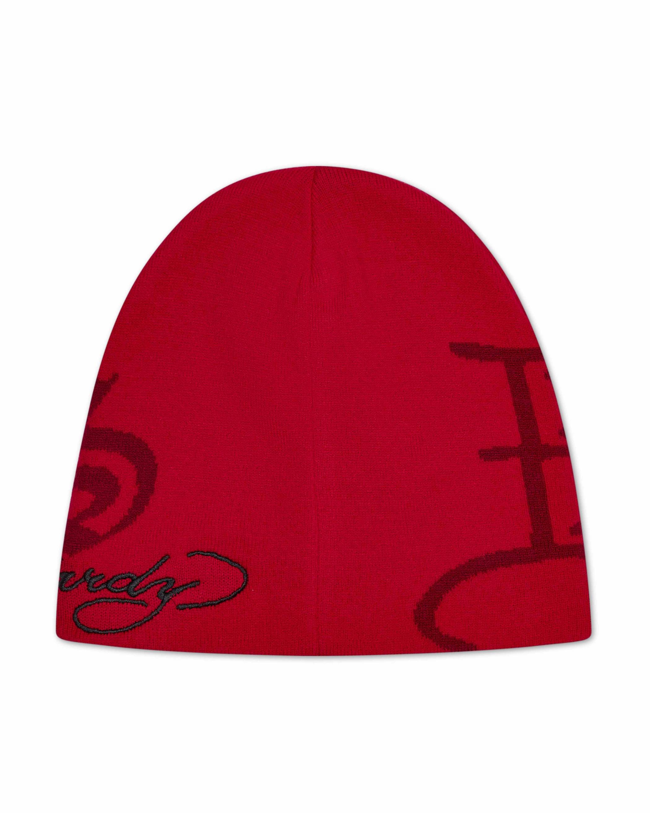 Trapstar London x Ed Hardy Beanie Červené | TS-65175