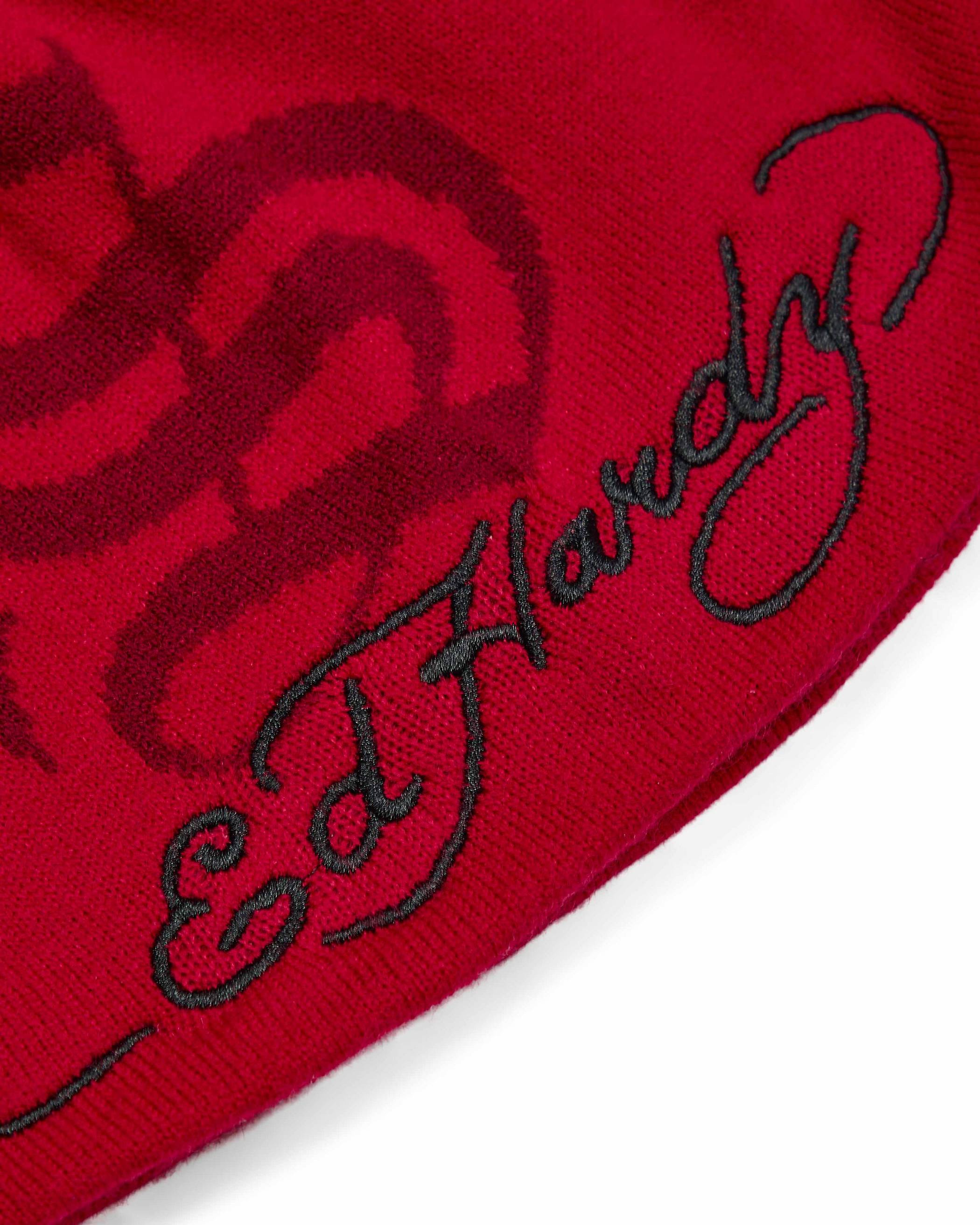 Trapstar London x Ed Hardy Beanie Červené | TS-65175