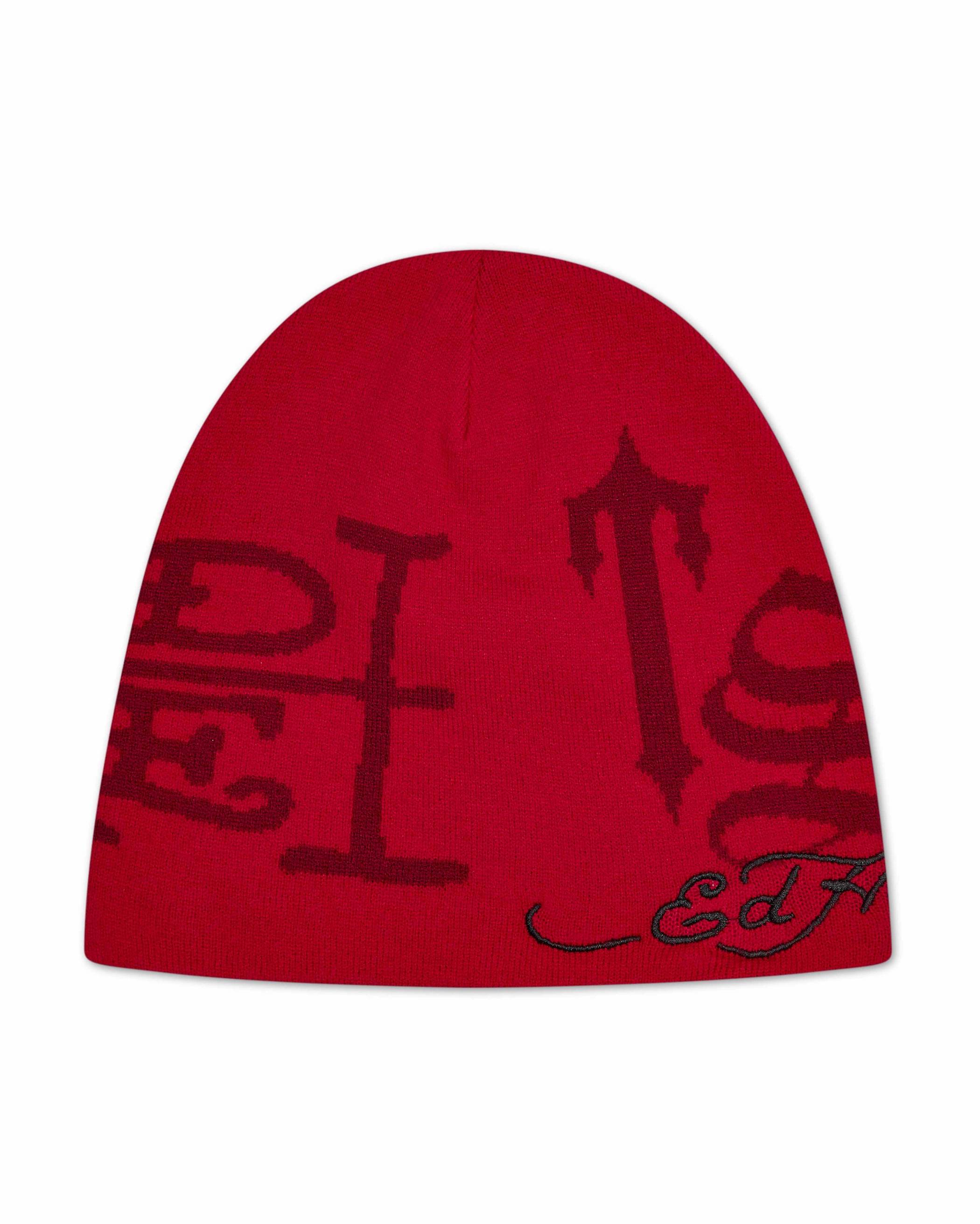 Trapstar London x Ed Hardy Beanie Červené | TS-65175