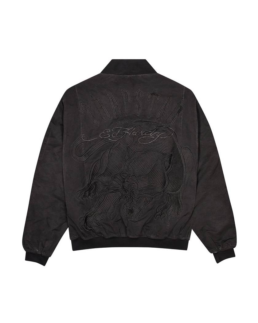 Trapstar London x Ed Hardy Bomber- Black Černé | TS-65455
