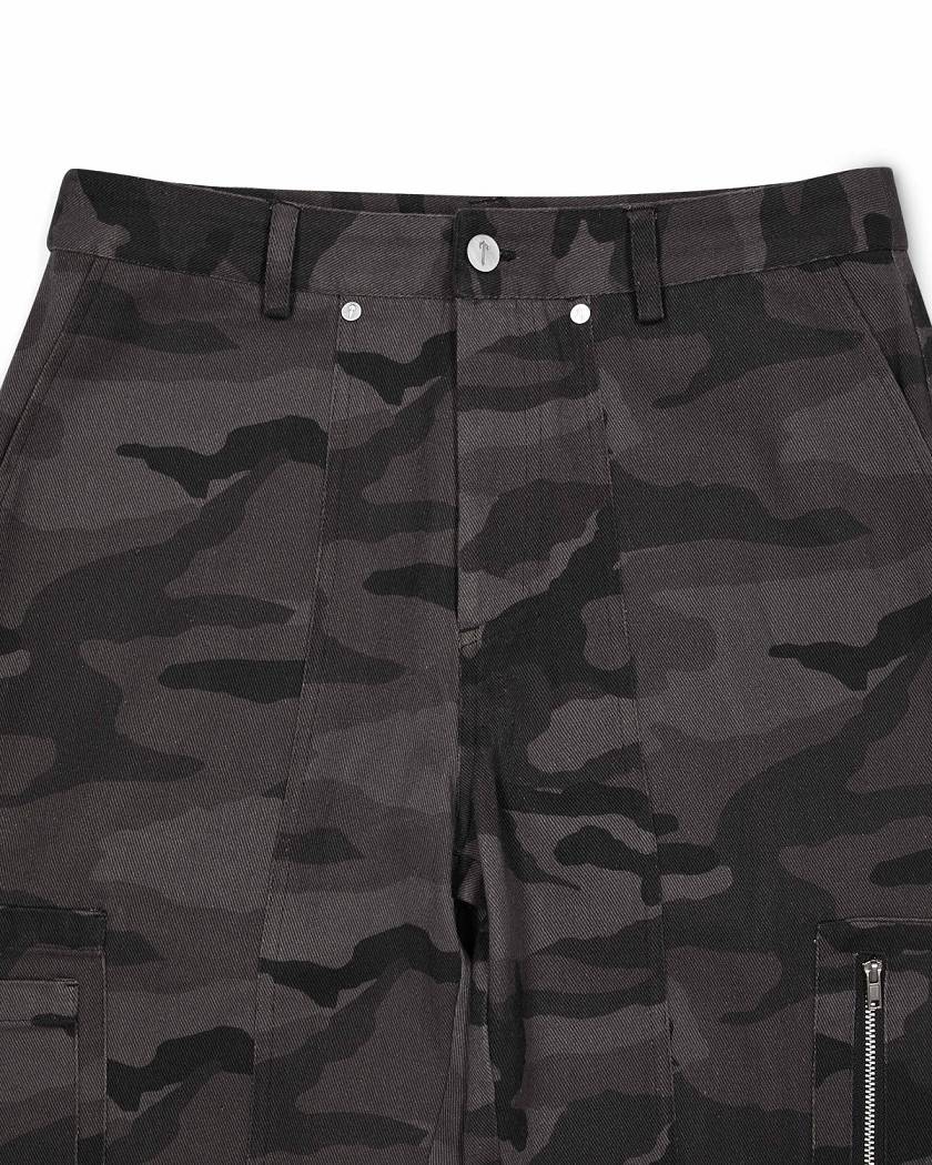 Trapstar London x Ed Hardy Cargos Černé Maskáčové | TS-65319