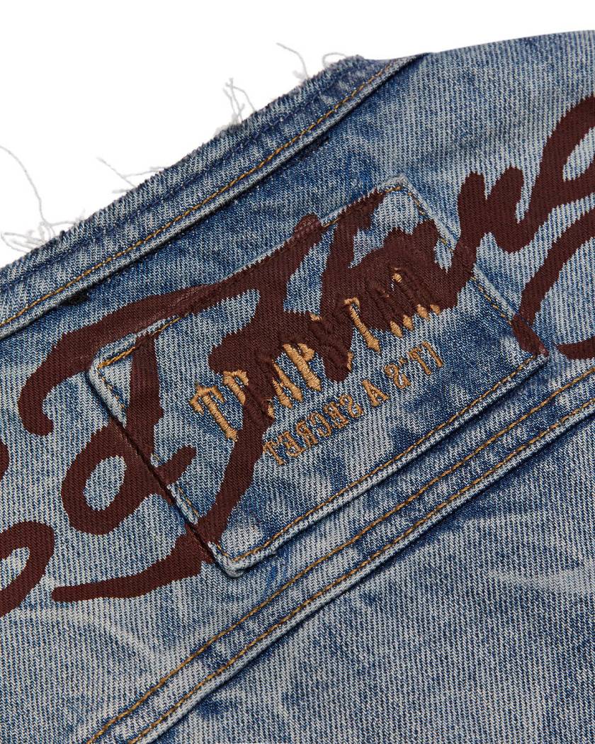 Trapstar London x Ed Hardy Denim Jacket Blankyt | TS-65458