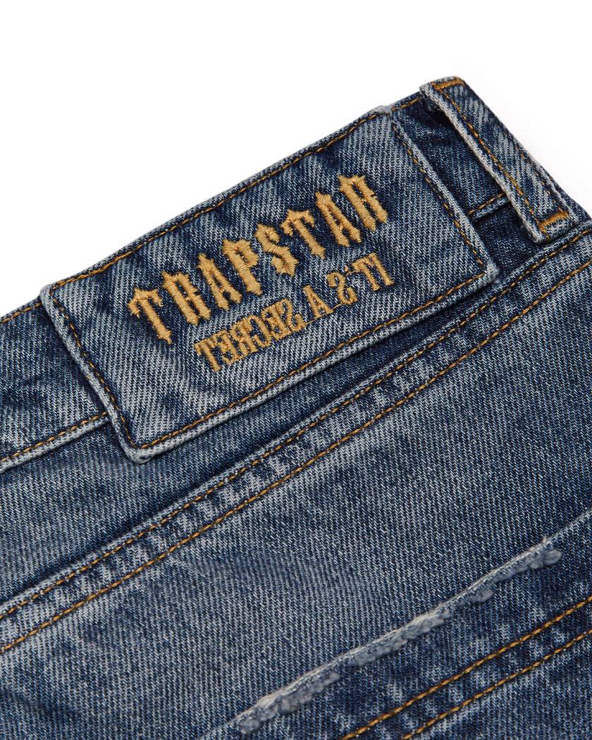 Trapstar London x Ed Hardy Denim Jeans Blankyt | TS-65318