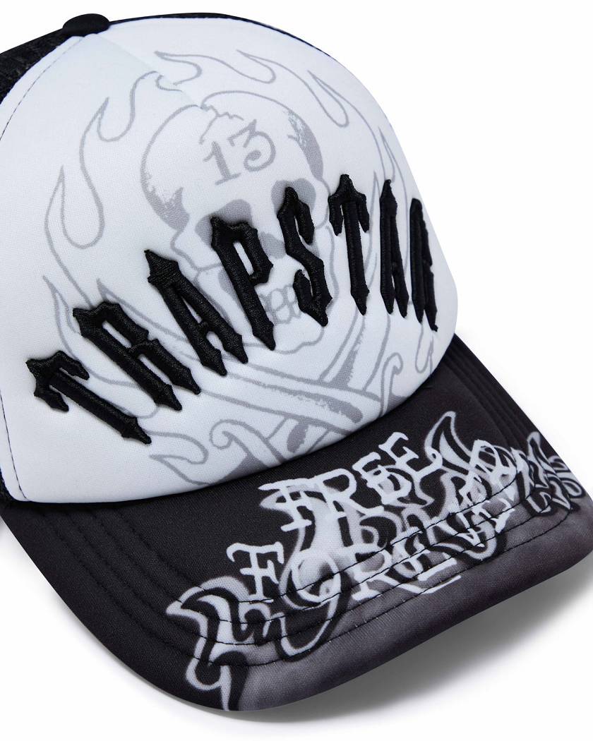 Trapstar London x Ed Hardy Irongate Arch Cap Černé | TS-65078