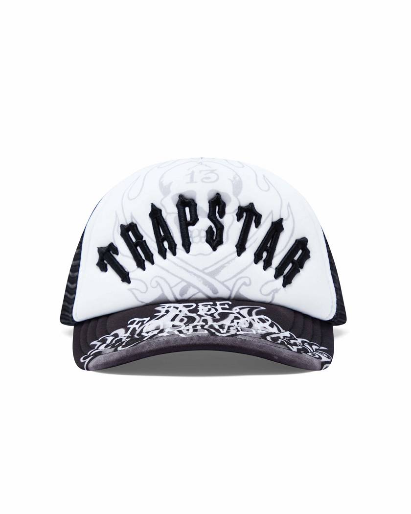 Trapstar London x Ed Hardy Irongate Arch Cap Černé | TS-65078