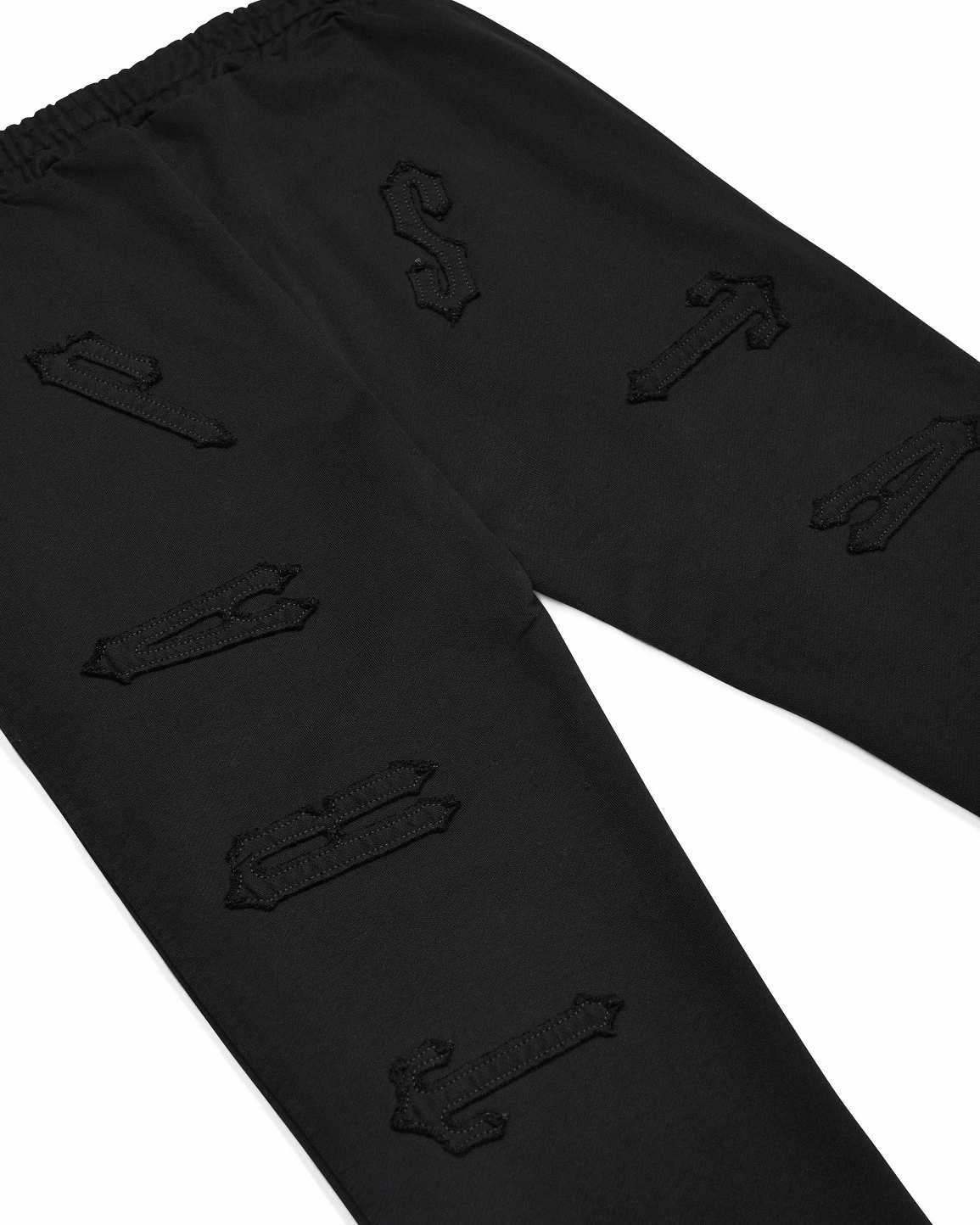 Trapstar London x Ed Hardy Irongate Patchwork Jogger Černé | TS-65326