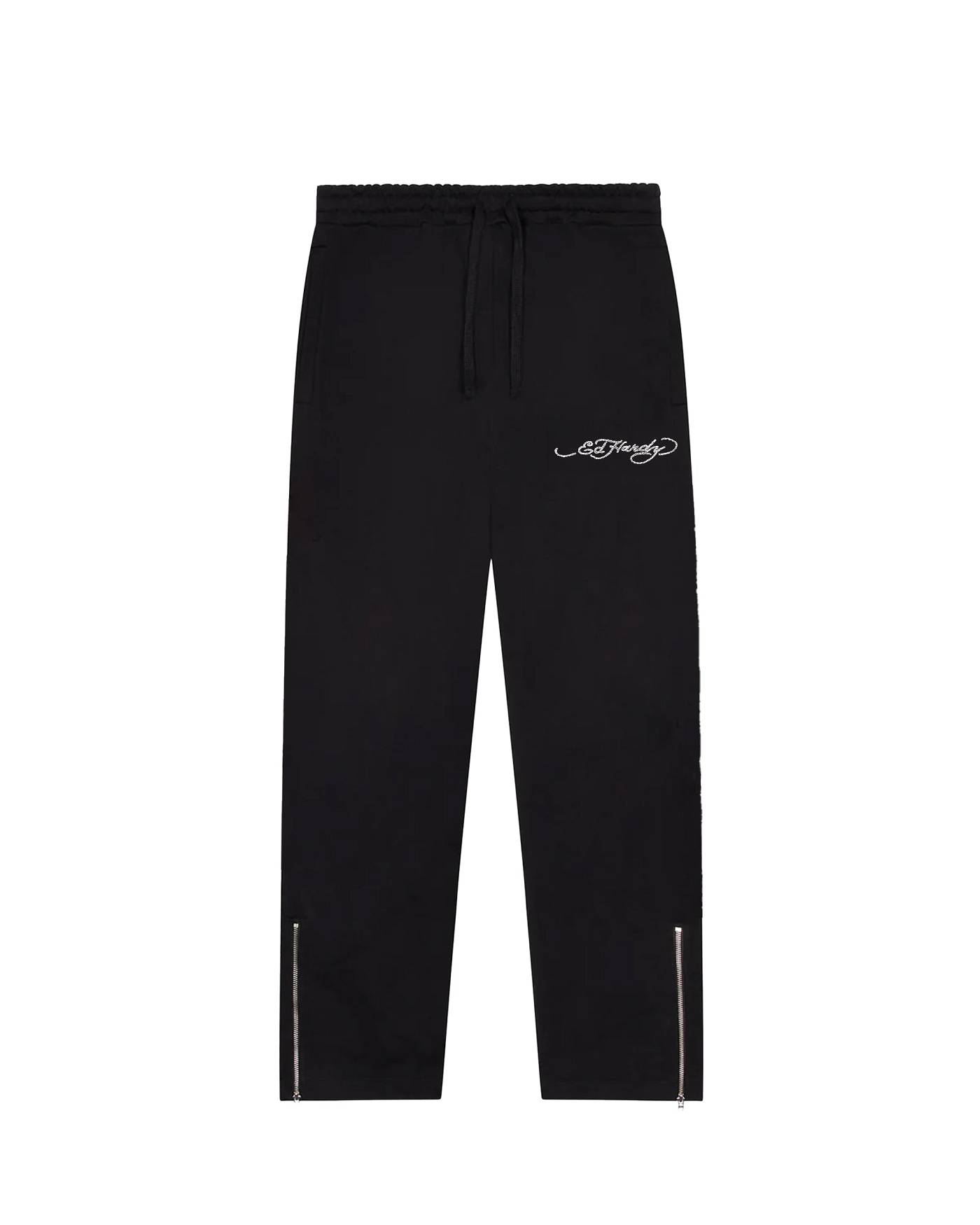 Trapstar London x Ed Hardy Irongate Patchwork Jogger Černé | TS-65326
