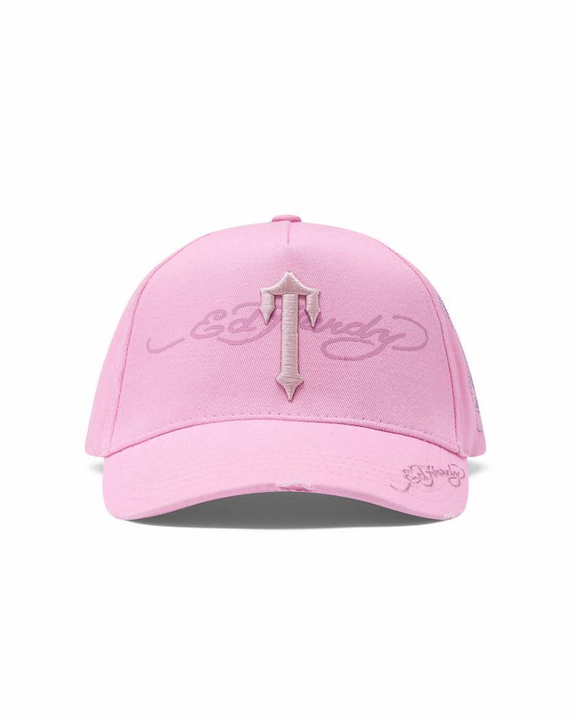 Trapstar London x Ed Hardy Irongate T Cap Růžové | TS-65201