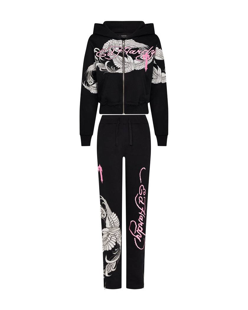Trapstar London x Ed Hardy Jogger Černé | TS-65140