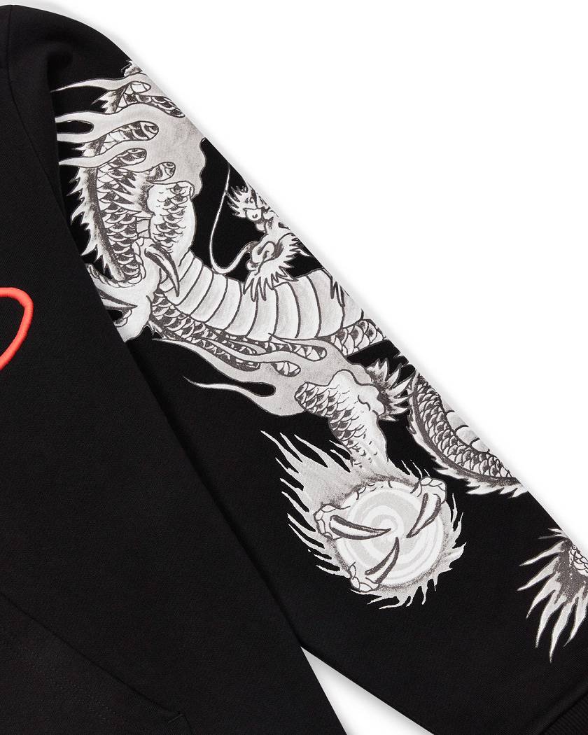 Trapstar London x Ed Hardy Script Hoodie Černé | TS-65404
