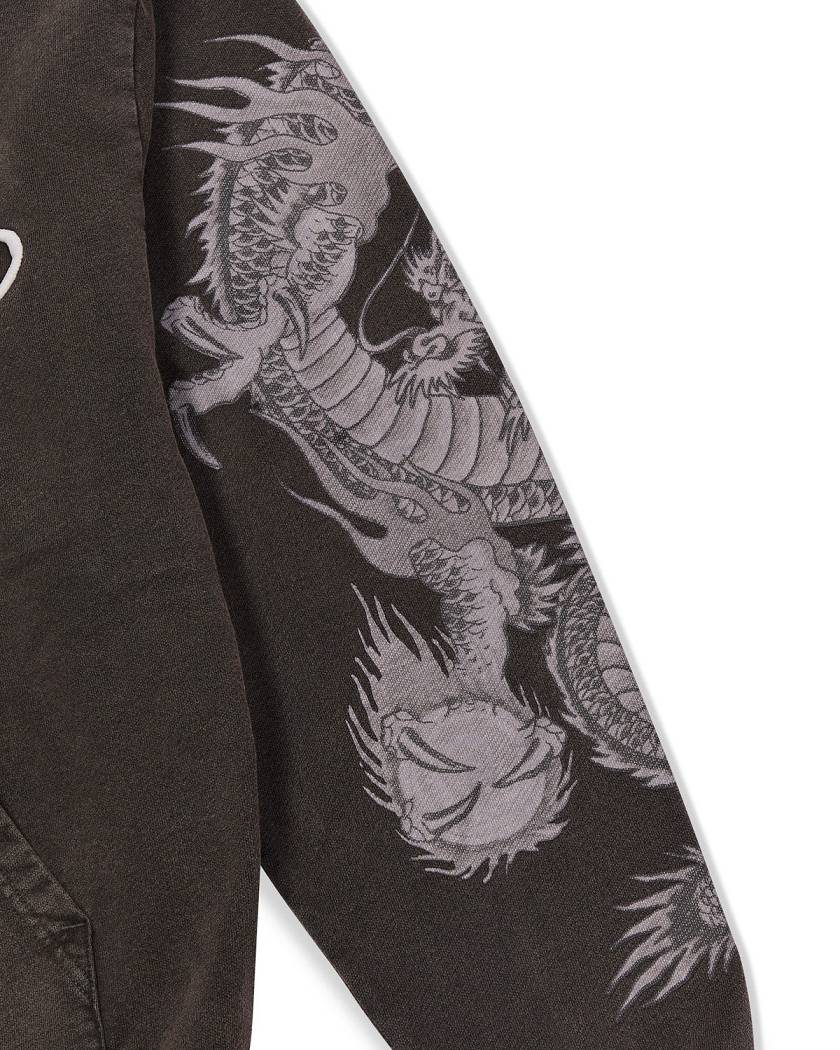 Trapstar London x Ed Hardy Script Hoodie Šedé | TS-65365