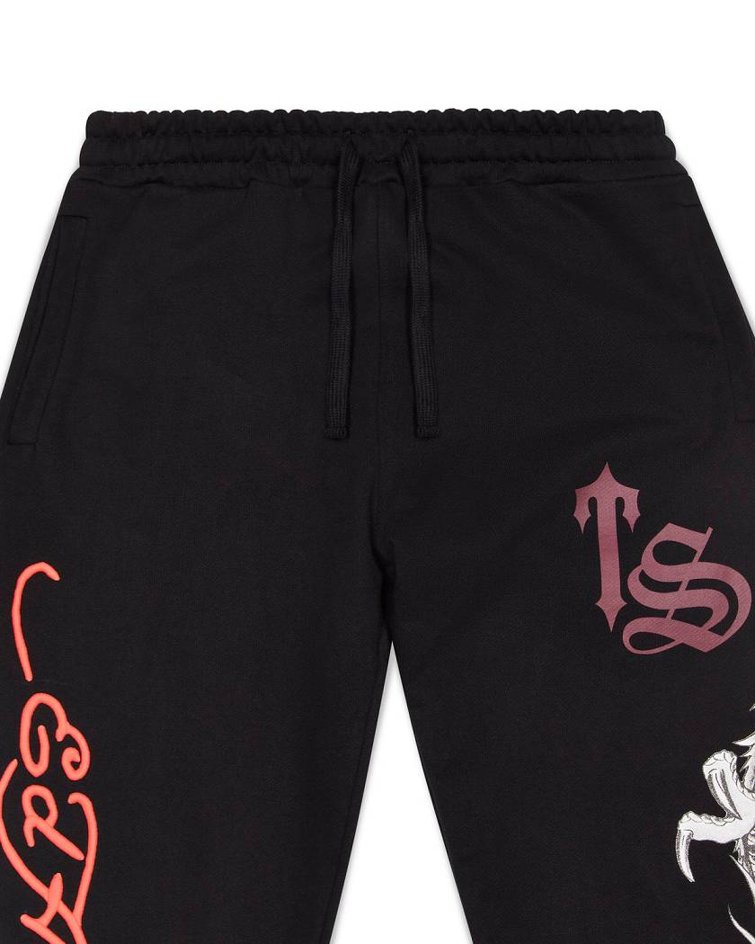 Trapstar London x Ed Hardy Script Jogger Černé | TS-65405