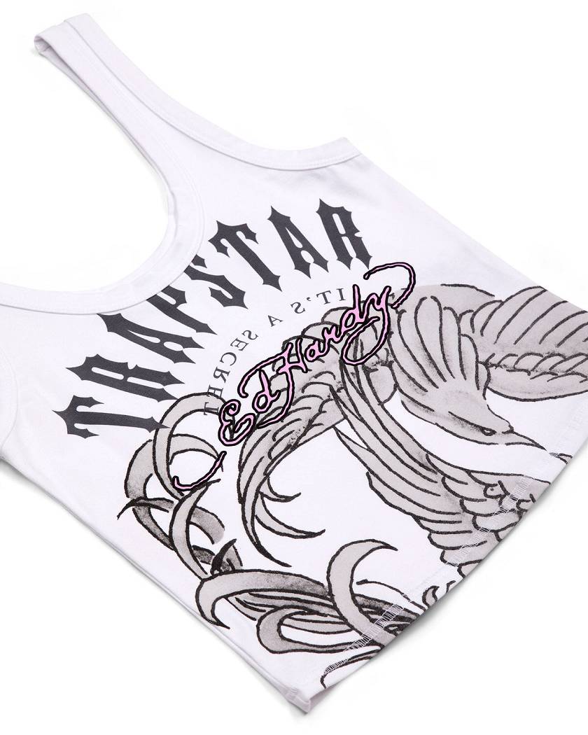 Trapstar London x Ed Hardy Vest Bílé | TS-65116